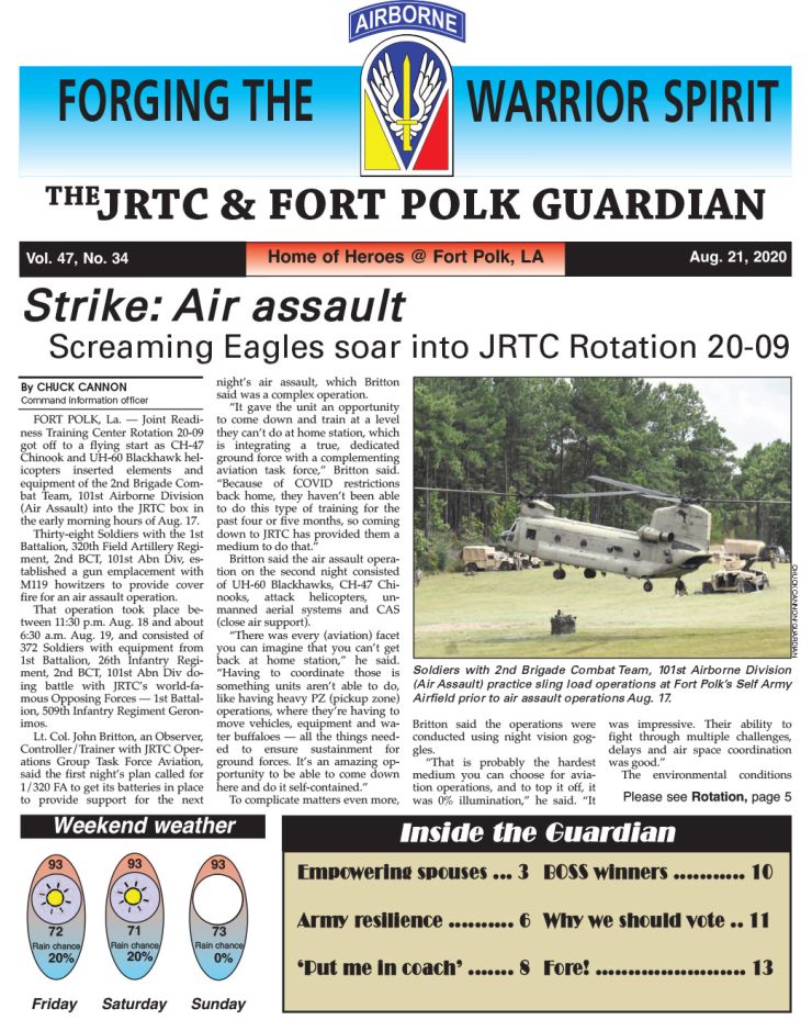 Ft. Polk Guardian August 21, 2020