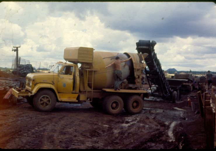 Vietnam War - Pouring Concrete