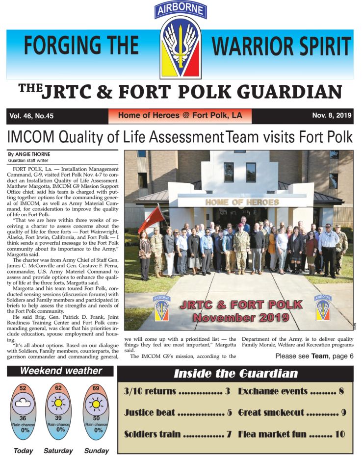 Ft. Polk Guardian November 8, 2019