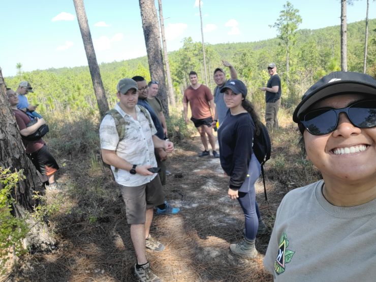 Team Hike at Backbone Trailhead