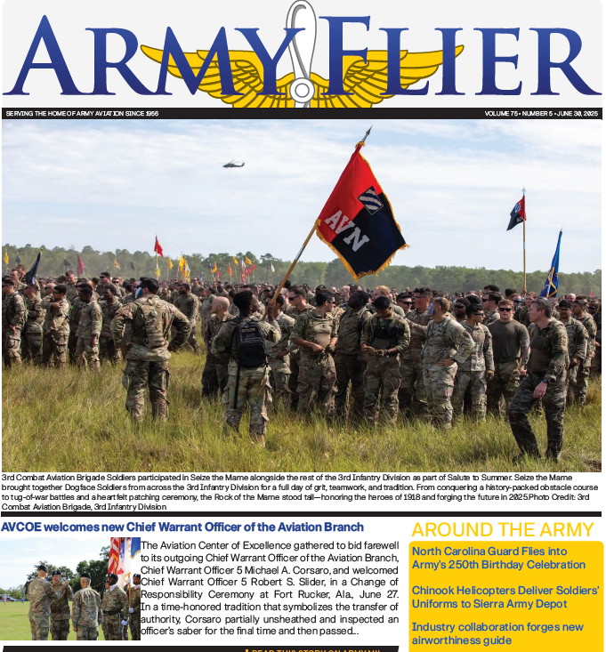 Read the newest issue of the Army Flier! 