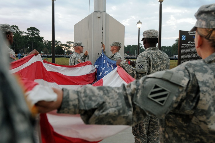 Flag raising