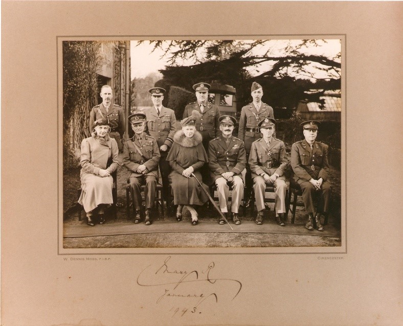 “Then” Brig. Gen. Hunter surrounded by several Army Air Corps officers in England