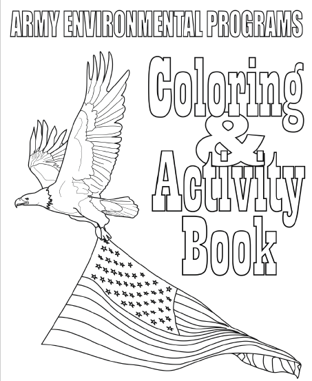 Army Earth Day activity coloring book