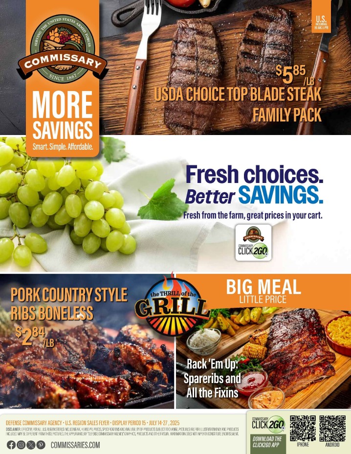 Commissary Sale Flyer 30Jun-13Jul ClickHere