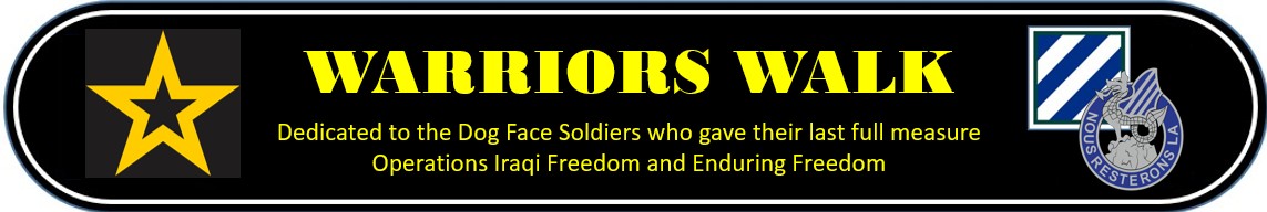 Black button Yellow letters Warriors Walk 