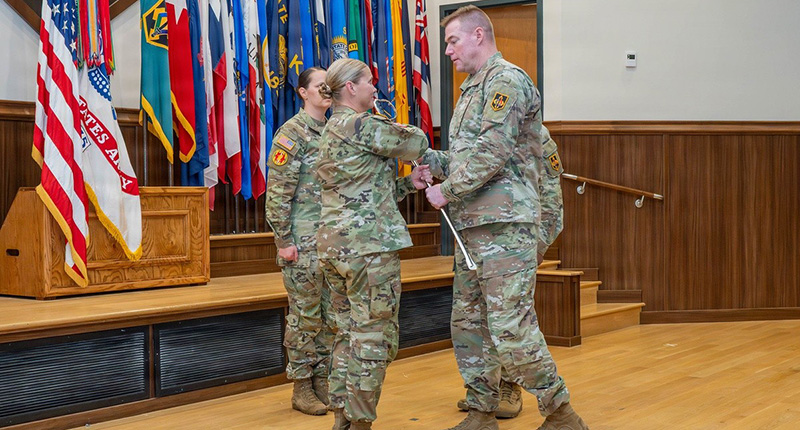 MSCoE’s first command chief warrant officer passes saber to successor