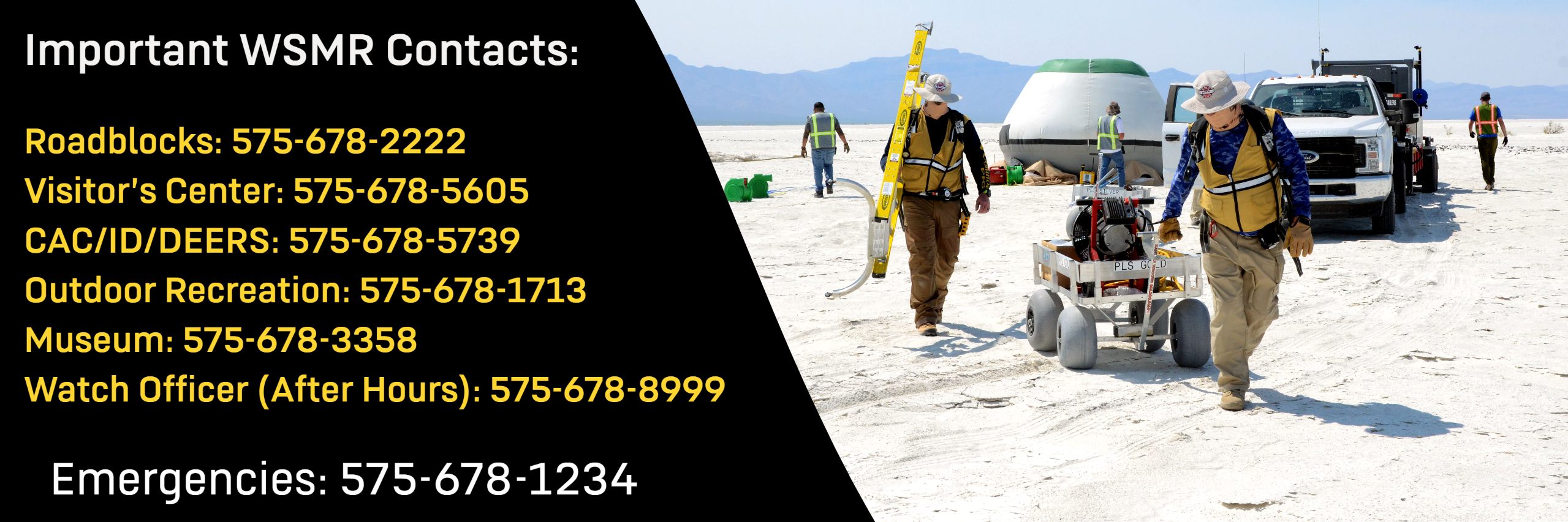 The official website for White Sands Missile Range